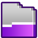 128x128 of Folder   Purple Open