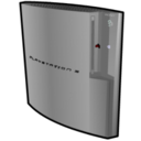 128x128 of Playstation 3 standing silver
