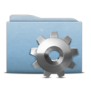 Folder Blue Gear