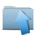 Folder Blue Upload