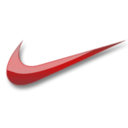 Nike red logo