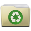 beige folder recycle