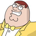 128x128 of Peter Griffen Tux zoomed 2