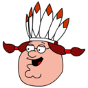 128x128 of Peter Griffin Indian head
