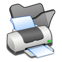 128x128 of Folder black printer