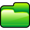 Folder Open Green