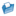 16x16 of Folder blue open
