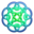 32x32 of Bluegreen circleknot