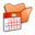 32x32 of Folder orange scheduled tasks