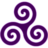 48x48 of Purple Triskele