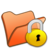 48x48 of Folder orange locked
