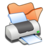 48x48 of Folder orange printer