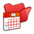 48x48 of Folder red scheduled tasks