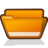 48x48 of folder orange open
