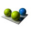 64x64 of Three Spheres