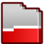 64x64 of Folder   Red Open