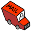 64x64 of Little Red Mail Truck