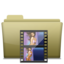 64x64 of Folder Movie Brown