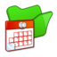 64x64 of Folder green scheduled tasks