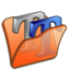 64x64 of Folder orange font2