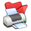 64x64 of Folder red printer