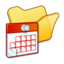 64x64 of Folder yellow scheduled tasks