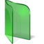 64x64 of Folder Open Green