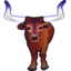 64x64 of bull longhorn