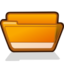 64x64 of folder orange open