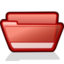 64x64 of folder red open
