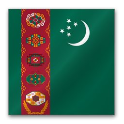 Full Size of Turkmenistan flag