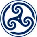 Blue Wheeled Triskelion 2