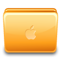 Folder apple close