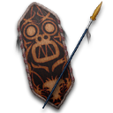 Cult of Kong Shield and Spear