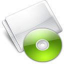 Folder Optical Disc lime