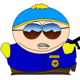 Full Size of Cartman Cop zoomed