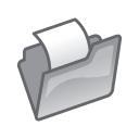 Folder grey open