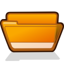 Full Size of folder orange open